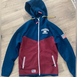 Freedom Industries Men Zip Up Sweatshirt. Size L.